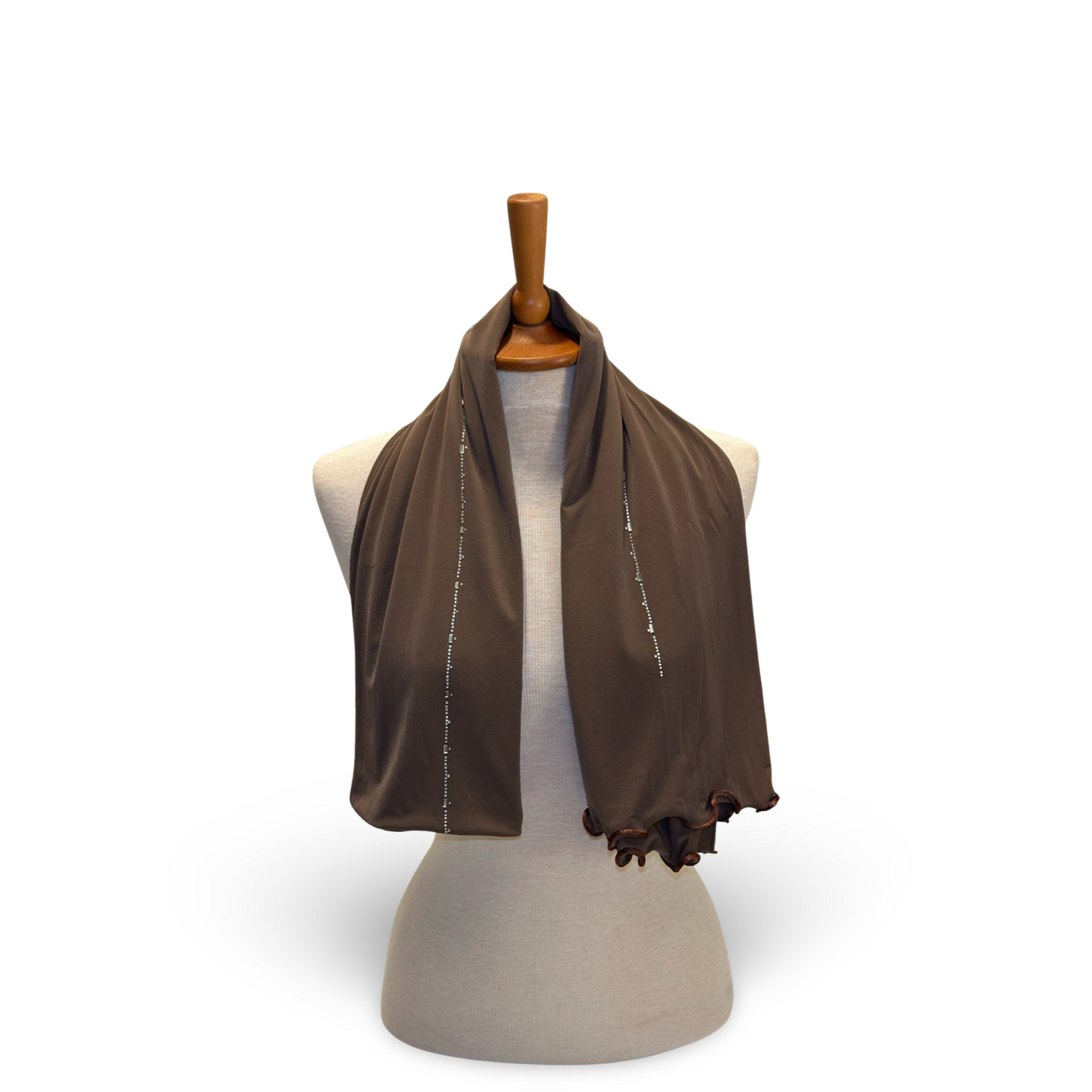 Stone Jersey Waves - Cacao Brown