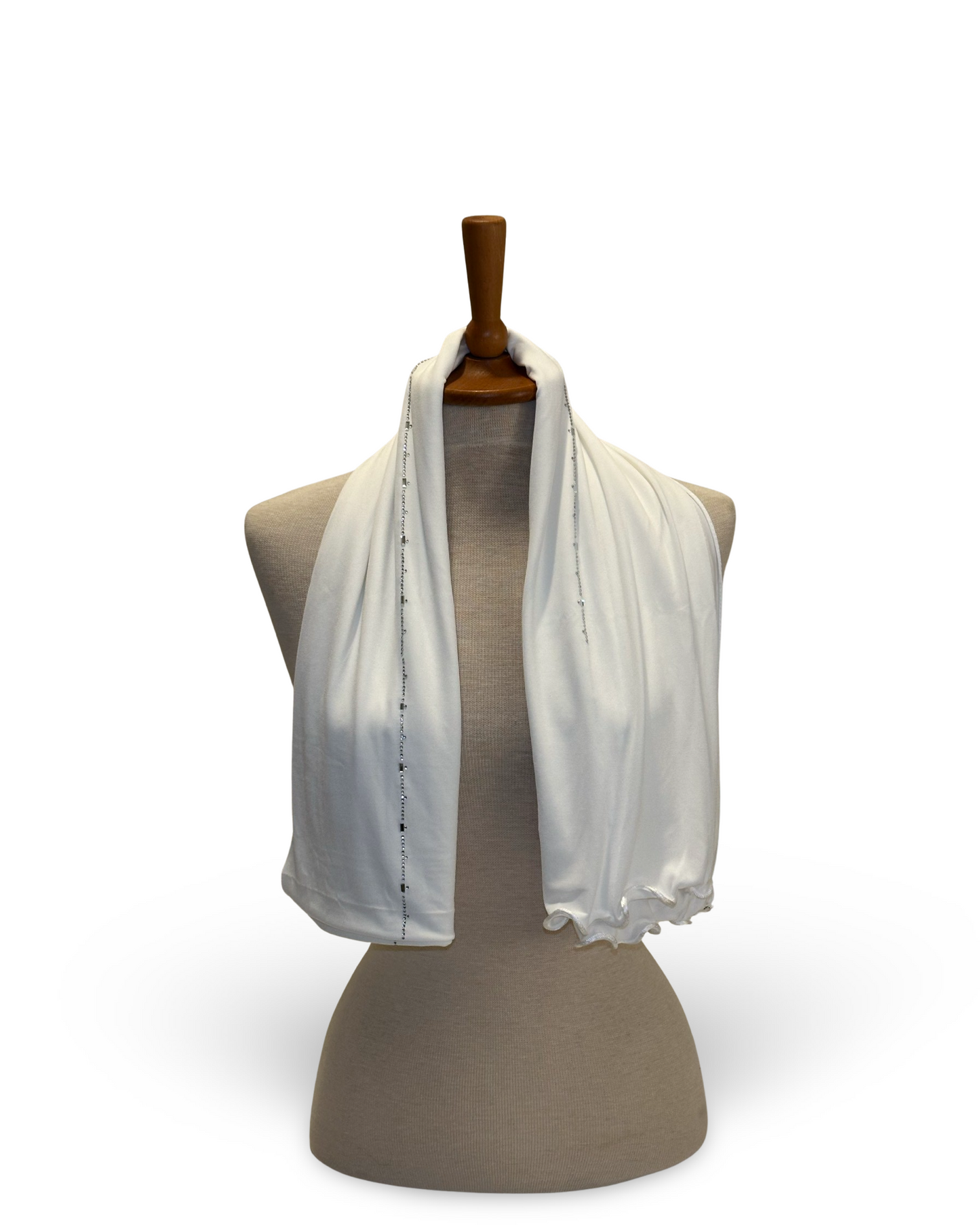 Stone Jersey Waves - Winter White